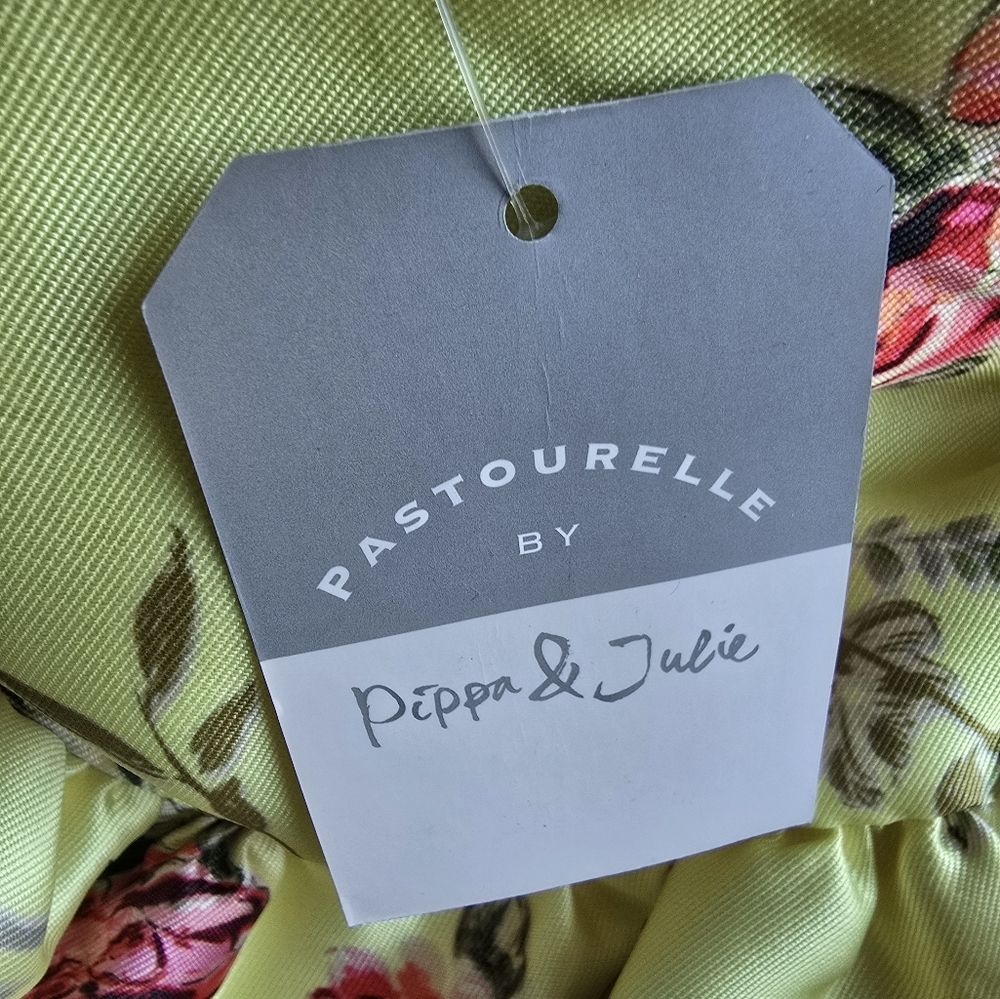 Pippa & Julie Yellow and Pink Ruffled Tiered Sundress - Picture 9 of 11